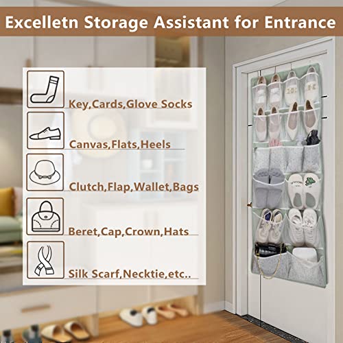18 Pockets Over the Door Organizer with 4 Kind Pockets