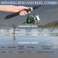 Fishing Rod 6.9ft Telescopic Fishing Rod and Reel Combo with Fishing Pliers and Lip Gripper Fishing Equipment
