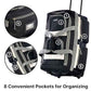22 inch Carry On 8 Pockets Wheeled Rolling Duffel Bag Water Resistant Luggage Lightweight Travel Suitcase with Retractable Handle