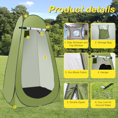Pop Up Shower Tent for Camping