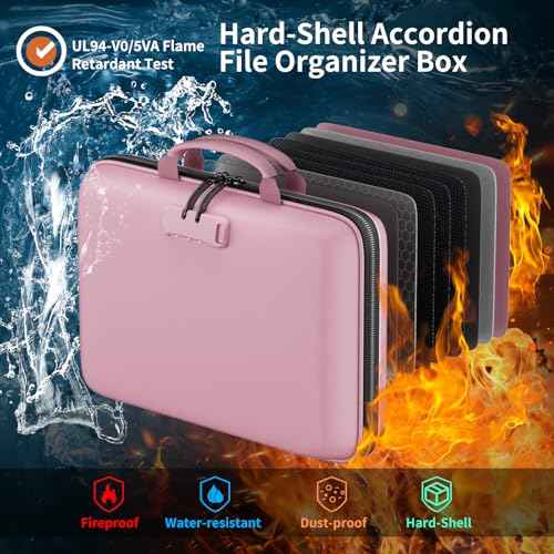 Fireproof File Organizer with Lock