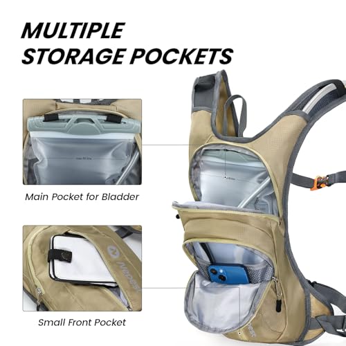 Hydration Pack Backpack with 2L Water Bladder Reflective