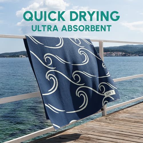 Waffle Microfiber Beach Towel