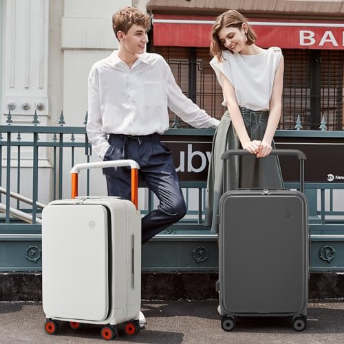 20 Inch Carry On Luggage Aluminum Frame Spinner Wheels