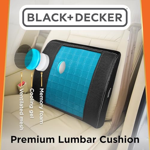 Cooling Gel Lumbar Memory Foam Cushion