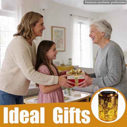 Solar Lanterns Outdoor Waterproof Sunflower Dragonfly
