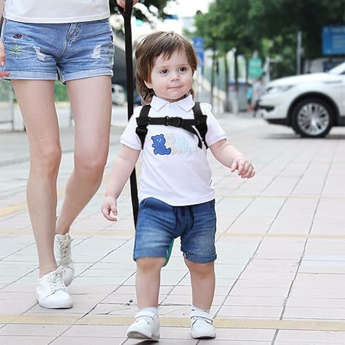 Toddler Harness Backpack Leash + Black Anti Lost Wrist Link