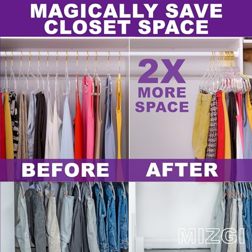 Premium Clear Invisible Acrylic Hangers (20 Count)