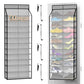 24 Pair Over Door Shoe Organizer for Family & Kids (12 Count)