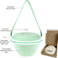 kūpaa Bowl & Carrier Duet – Microwave Safe Silicone Lunch Box For Adults– Collapsible, Leakproof, Food-Grade, Reusable To-Go Container (Jade)