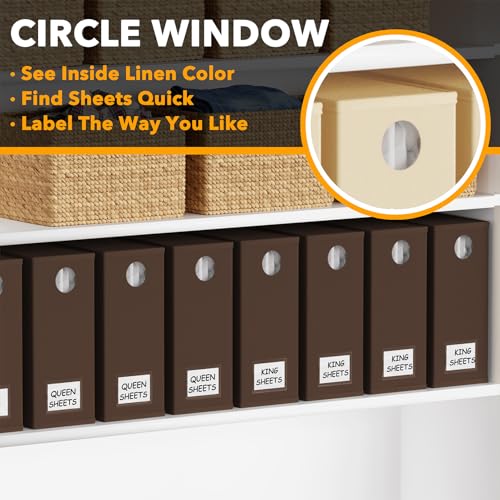 8 Pack Bed Sheet Organizers and Storage (8 Count)