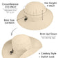 UPF 50+ Wide Brim Sun Hat with Neck Flap