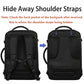 Black Mens Travel Backpack
