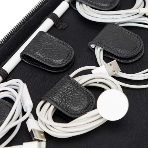 Medicine Handmade Leather Cable Organizer Bag
