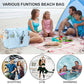Waterproof Beach Tote Pool Bags for Women Ladies Extra Large Tote Bag Carryall Bag With Wet Compartment Fit 40oz Tumbler Holder Gym Travel Bag for Cruise