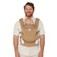 Ergobaby Omni Deluxe Baby Carrier Newborn to Toddler - Breathable Baby Carriers for Summer - All-Position Carrier with Enhanced Lumbar Support & Airflow (7-45 Pounds), Cotton, Camel