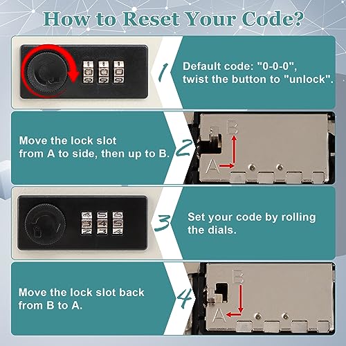 Key Storage Lock Box with Code