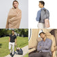 Premium Soft Rolled Travel Blanket Pillow Combo Airplane