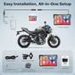 7 Inch Wireless Motorcycle Carplay GPS Navigation System with Apple Carplay and Android Auto Portable Screen with Dual Bluetooth