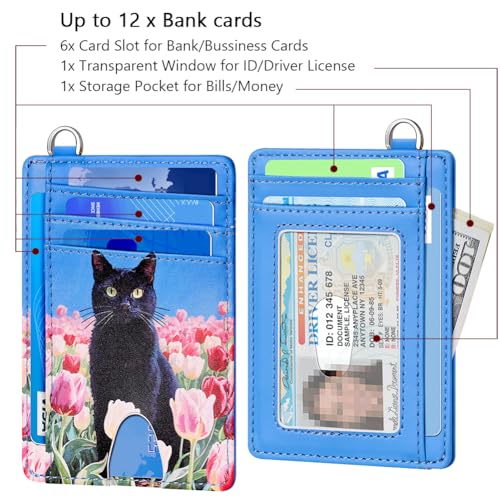 Slim Minimalist Wallet RFID Credit Card Holder for Men