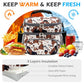 Double Layer Cooler Insulated Lunch Bag Adult Lunch Box Large Tote Bag for Men (Cow)