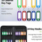 24 Hook Portable Key Organizer