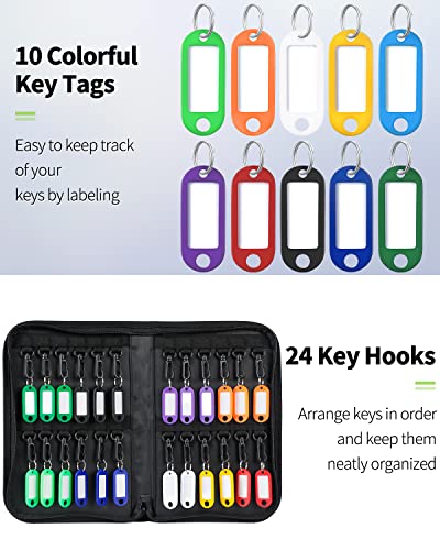 24 Hook Portable Key Organizer