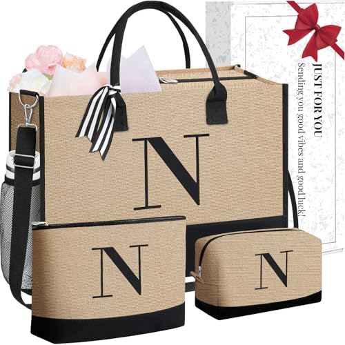 Initial Tote Bag