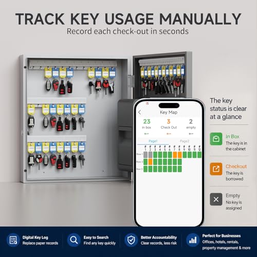 56 Key Lock Box with Key Drop Slot (56 Count)