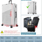 Upgraded Zippered Clear PVC Suitcase Cover 20 Inch