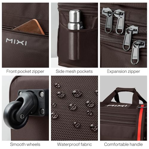 Travel Bag with Wheels Expandable Foldable Luggage Bag Collapsible Rolling Travel Duffel Bags Large Capacity Suitcase for Men Women