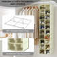 20 Section Hanging Shoe Organizer for Closet