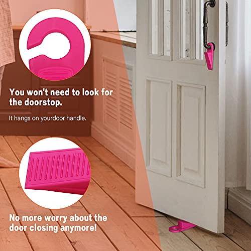 3 Pack Rubber Door Stoppers 1 Inch (3 Count)