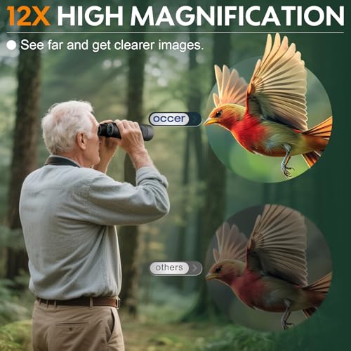 12x50 Binoculars for Adults High Powered for Bird Watching Hunting