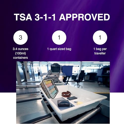 TSA Approved Clear Toiletry Bag 2 (2 Count)