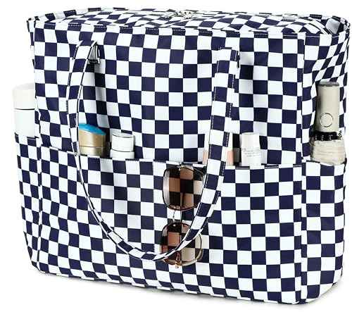 Waterproof Beach Tote Pool Bags for Women Ladies Extra Large Carry On Bag With Wet Compartment for Weekender Travel