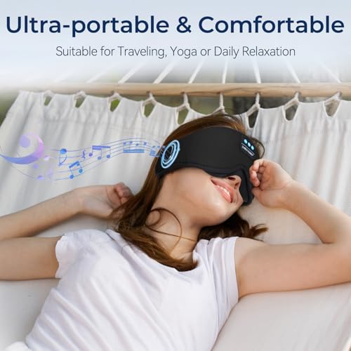 3D Sleep Mask with Bluetooth Headphones