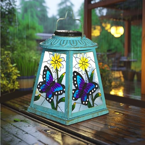 Butterfly Solar Lantern with Shepherd Hook