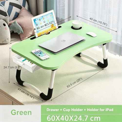 Lap Laptop Desk with Storage Drawer