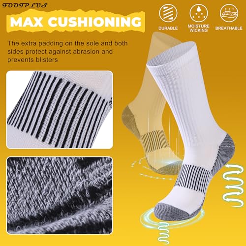 6 Pairs Hiking Camping Running Socks (6 Count)