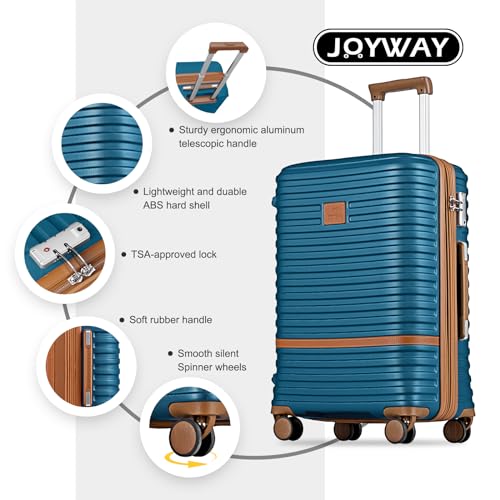 Carry On Luggage 20 Inch Expandable Suitcase with Spinner Wheel (3 Count)