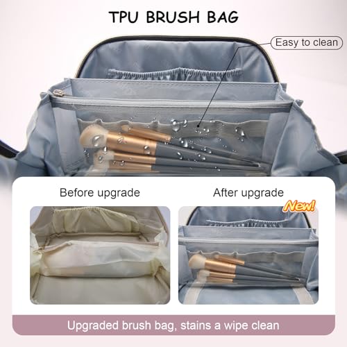 Travel Makeup Bag Cosmetic Bags for Women (3 Count)