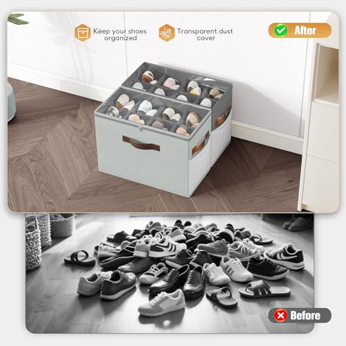 2 Pack Shoe Organizer for Closet