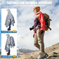 Hooded Rain Poncho for Adult Waterproof Lightweight Raincoat