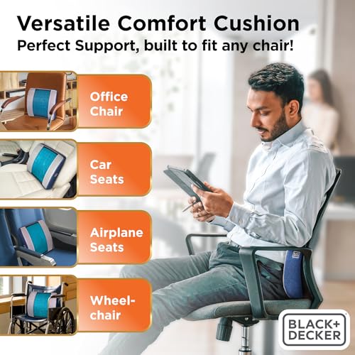 Cooling Gel Lumbar Memory Foam Cushion