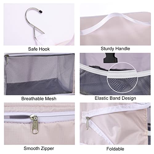 Travel Portable Hanging Shelves Closet Organizer Packing Luggage Storage with Multifunctional and Foldable Invisible Compartment