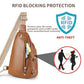 Crossbody Bags for Women Anti Theft Vegan Leather Sling Bag RFID Blocking Chest Bag for Travel