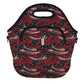 LunchTote Zippered Bag Insulated Neoprene Caddy (Hot Stuff / X-Large 6.5 Quart Lunch Tote)