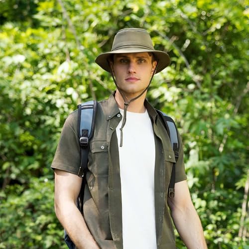 Cimarron Safari Sun Hat with Wide Brim for Outdoor Fishing Hiking