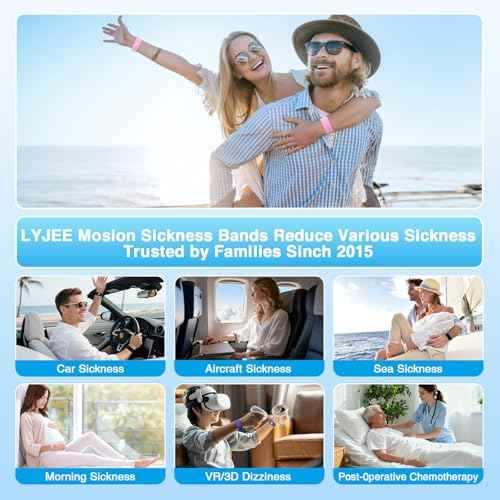 Motion Sickness Bracelets for Adults (6 Count)